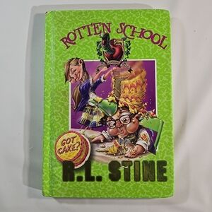 Rotten School Book by R.L. Stine - Green Cover
